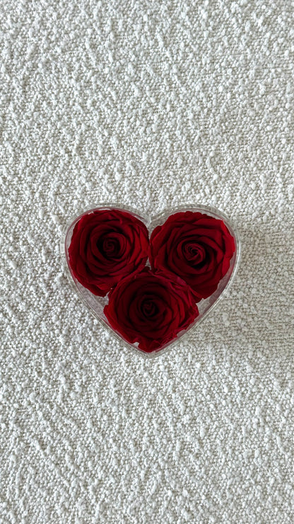 Heart 3 Roses